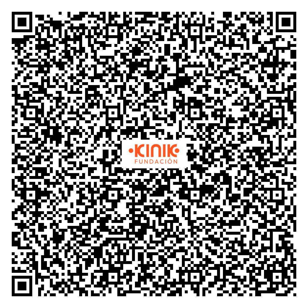 Codigo QR para donar a Fundacion Kinik